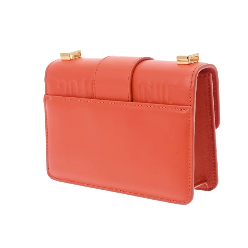 CHRISTIAN DIOR Micro Bag Montaigne Orange Women's Calf Handbag