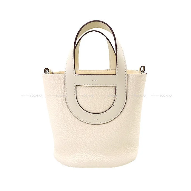 HERMES Handbag In the Loop 18 Nata Taurillon Clemence/Veau Swift Silver HW Stamp U[BRAND NEW][Authentic]