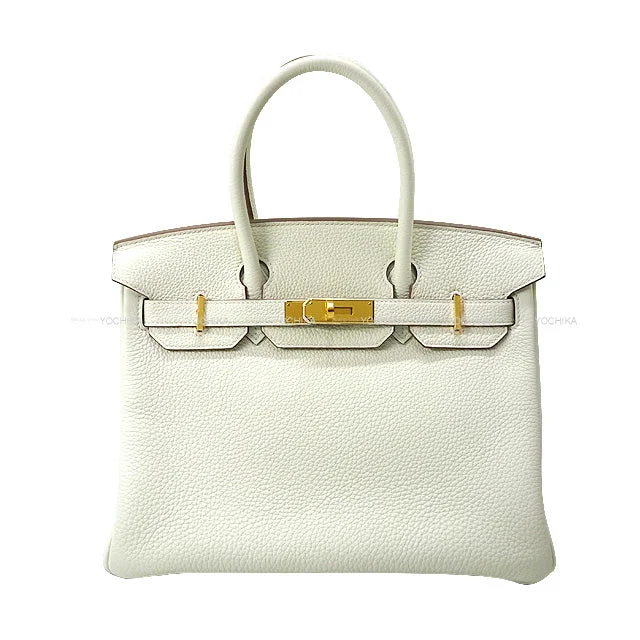 HERMES Handbag Birkin30 Mushroom Veau Togo Gold HW Stamp B[BRAND NEW][Authentic]