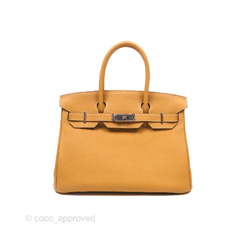 Hermès Birkin 30 Retourne Nature Sable 21 Togo Palladium Hardware