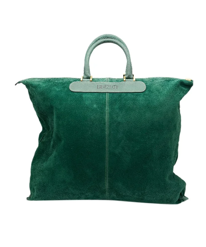 Fendi Vintage Suede Green Bag  ALC1668