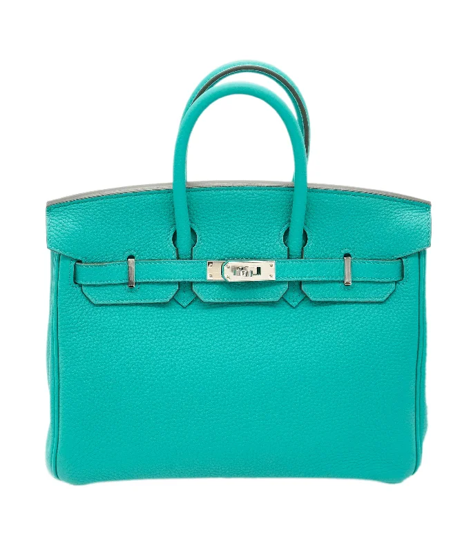 Hermes Verso Birkin 25 Togo Vert Verone Blue Izmir PHW DBXS0005