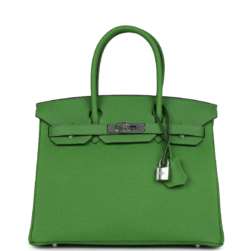 Hermes Birkin 30 Vert Yucca Togo Palladium Hardware