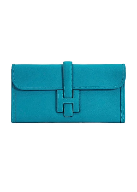 Hermès Jige Elan Turquoise Swift #T SKC1779