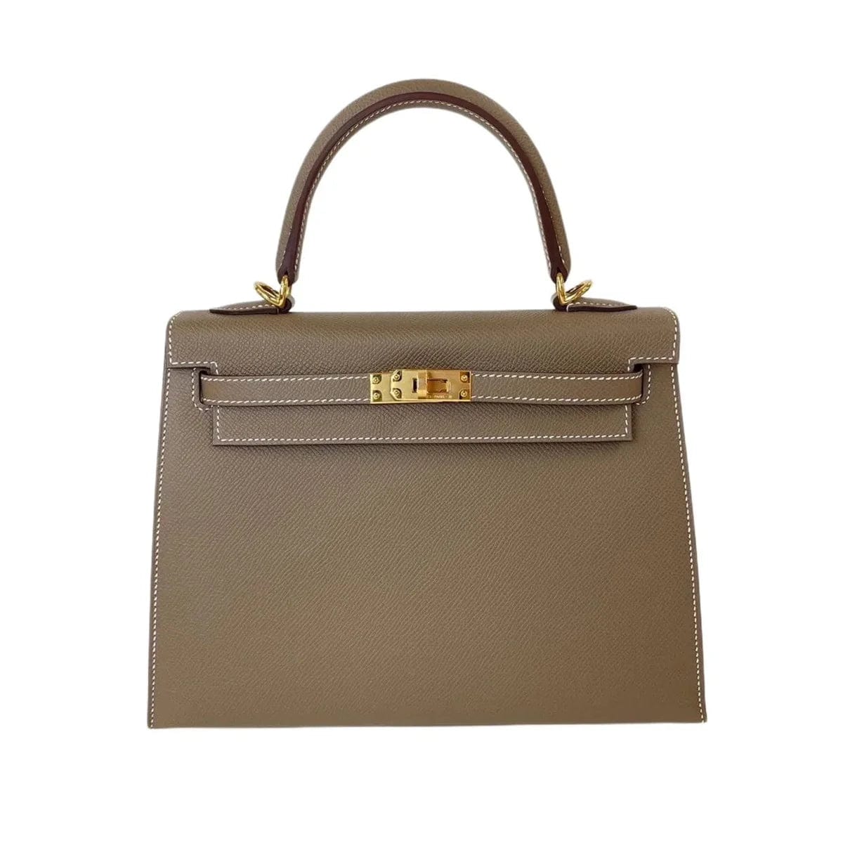 Hermes Kelly 25 Sellier Etoupe Epsom GHW #W SKCB-127388