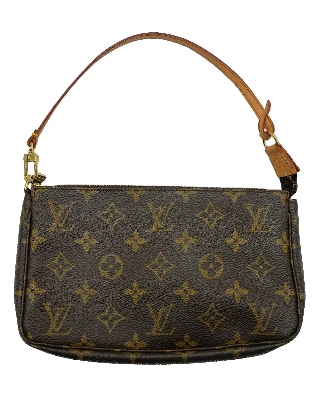 LOUIS VUITTON Monogram Pochette Accessoires Pouch M51980 LV Auth am3650	 DXBS0409