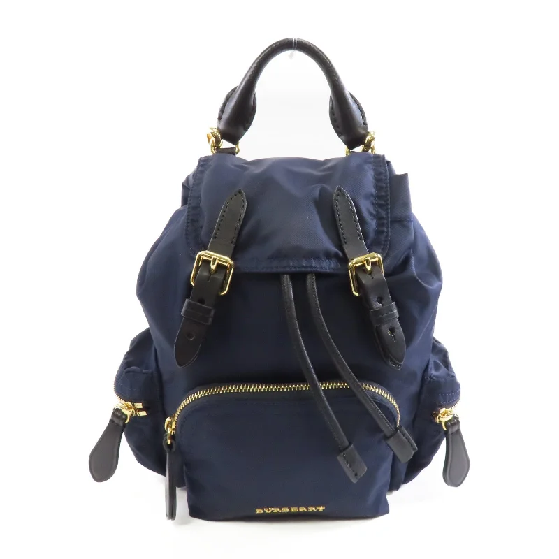 BURBERRY 尼龍Backpack金扣背包深藍色