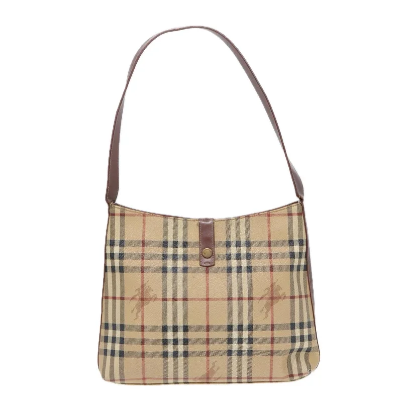 BURBERRY Nova Check Shoulder Bag Canvas Beige  bs16479