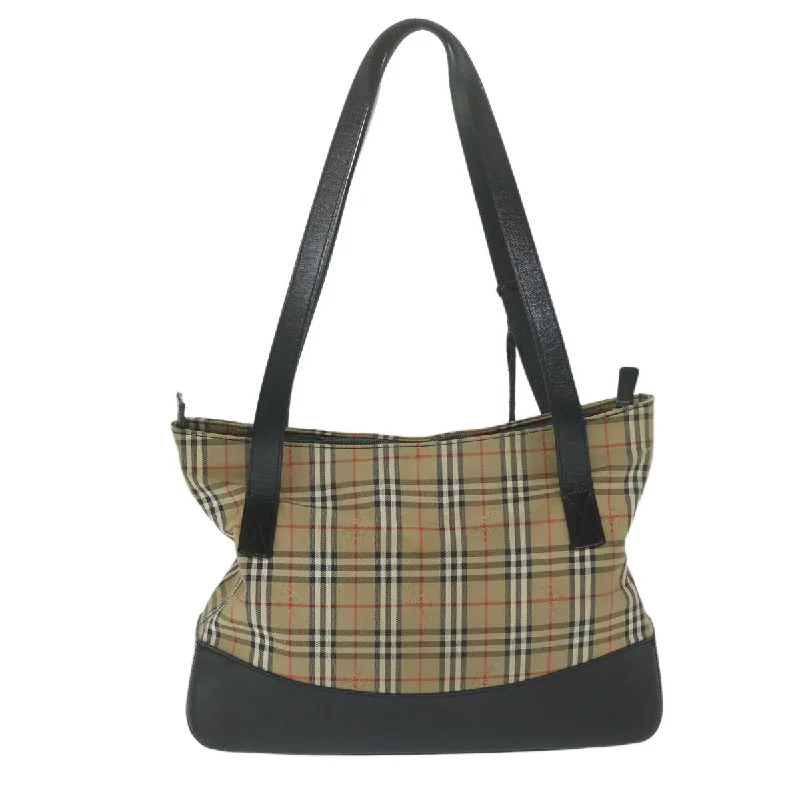 BURBERRY Nova Check Shoulder Bag Canvas Beige  ep2883