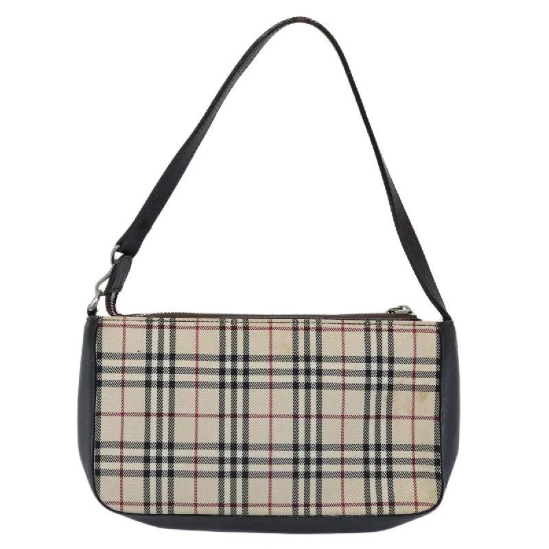 BURBERRY Nova Check Shoulder Bag Nylon Beige  ep2705