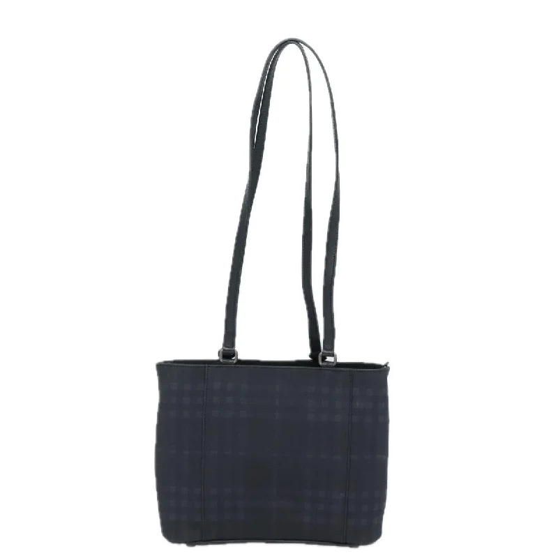 BURBERRY Nova Check Shoulder Bag PVC Black  bs15452