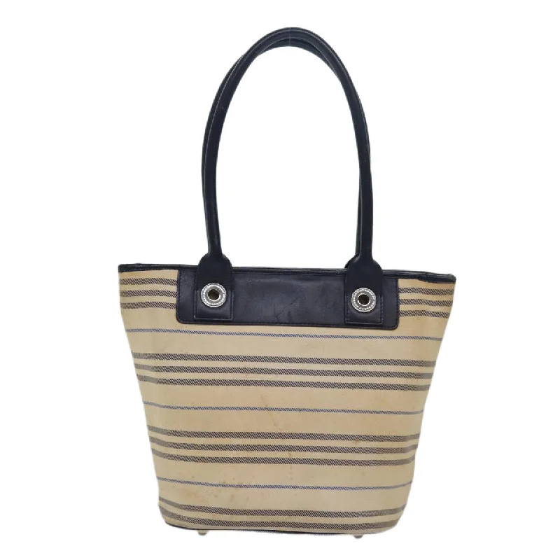 BURBERRY Nova Check Tote Bag Canvas Beige  bs15723