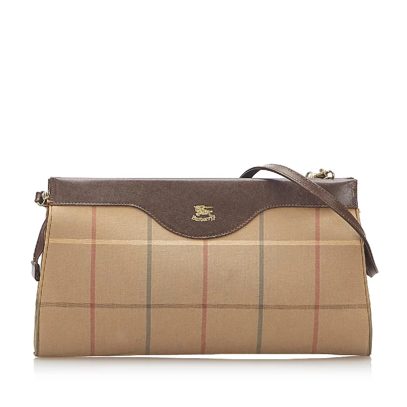 Burberry Plaid Canvas Crossbody Bag (SHG-18128)