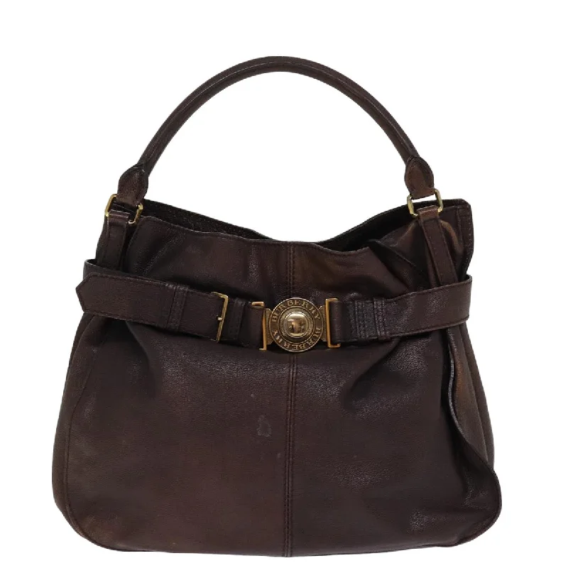 BURBERRY Shoulder Bag Leather Brown  bs15061