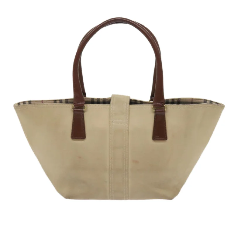 BURBERRY Tote Bag Canvas Beige  bs11831