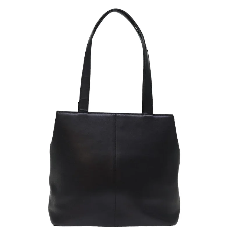 BURBERRY Tote Bag Leather Black  bs14933