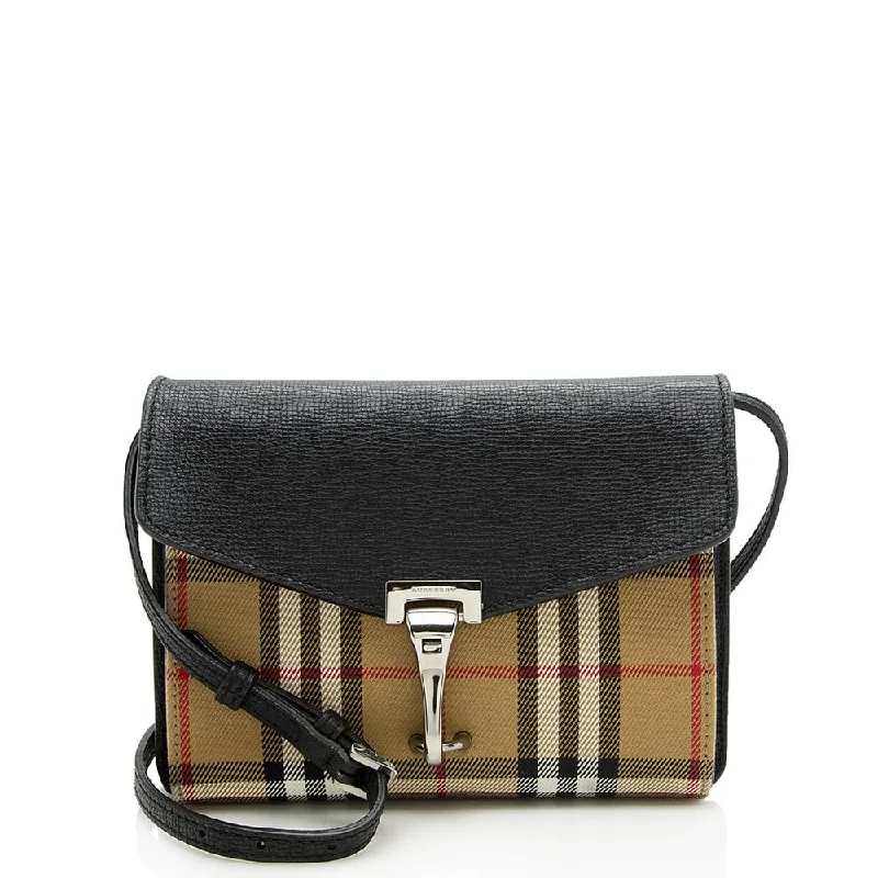 Burberry Vintage Check Macken Baby Crossbody Bag (SHF-12887)