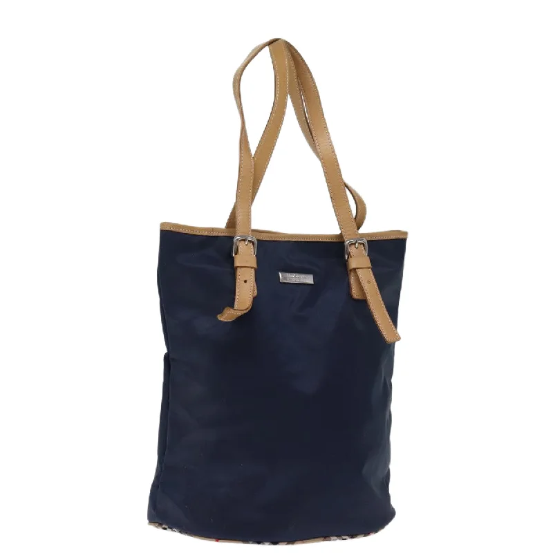 BURBERRYSs Blue Label Tote Bag Nylon Navy Auth 74256